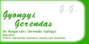 gyongyi gerendas business card