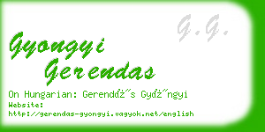 gyongyi gerendas business card